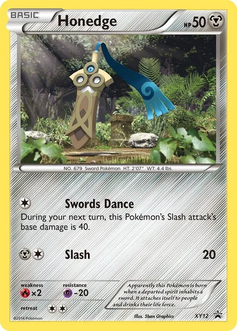 Honedge #XY12 Holofoil Pokémon card from XY Promos