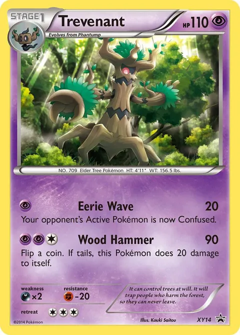 Trevenant #XY14 Holofoil Pokémon card from XY Promos
