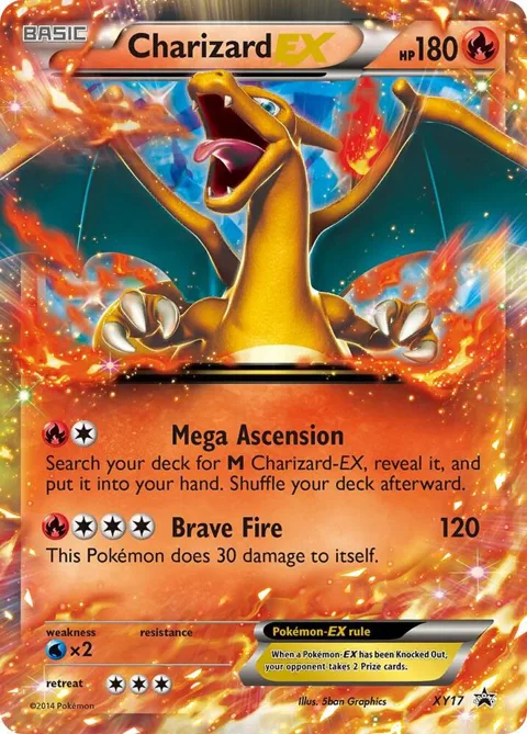 Charizard EX #XY17 Holofoil Pokémon card from XY Promos