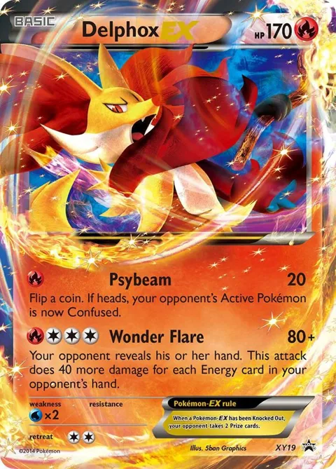 Delphox EX #XY19 Holofoil Pokémon card from XY Promos