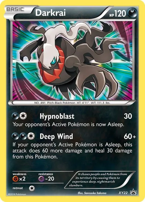 Darkrai #XY22 Holofoil Pokémon card from XY Promos