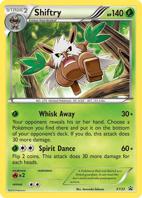 Shiftry #XY23 Holofoil Pokémon card from XY Promos