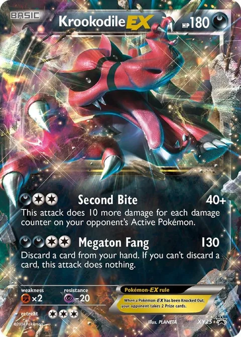 Krookodile EX #XY25 Holofoil Pokémon card from XY Promos