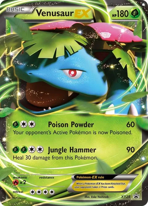 Venusaur EX #XY28 Holofoil Pokémon card from XY Promos
