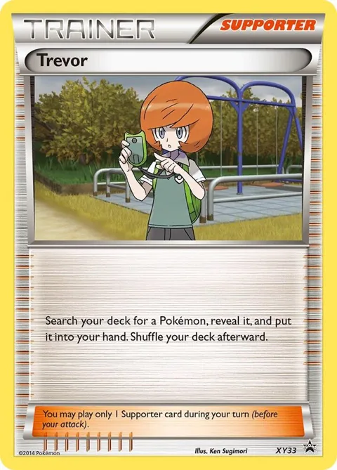 Trevor #XY33 Pokémon card from XY Promos