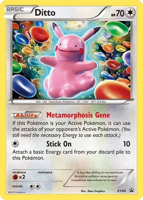 Ditto #XY40 Holofoil Pokémon card from XY Promos
