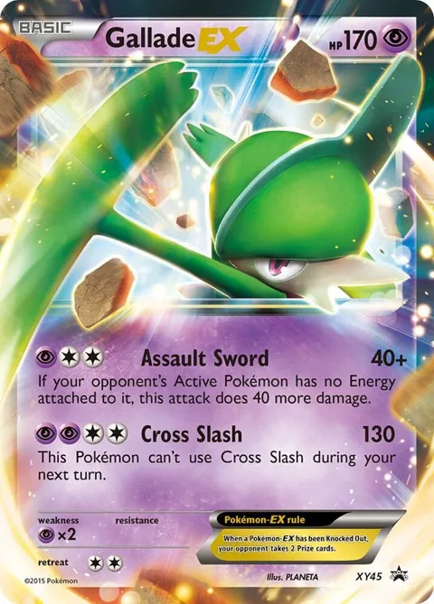 Gallade EX #XY45 Holofoil Pokémon card from XY Promos