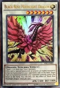 Black Rose Moonlight Dragon YF07-EN001 Yu-Gi-Oh card from Yu-Gi-Oh! 5D's Manga Promotional Cards