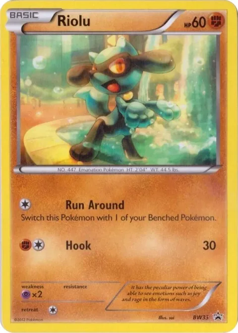 Riolu #BW33 Pokémon card from Black and White Promos