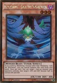 Blackwing - Gale the Whirlwind PGL2-EN073 Unlimited Yu-Gi-Oh card from Premium Gold: Return of the Bling