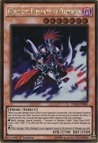 Gorz the Emissary of Darkness PGL2-EN081 Unlimited Yu-Gi-Oh card from Premium Gold: Return of the Bling