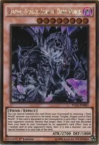 Grapha, Dragon Lord of Dark World PGL2-EN083 Unlimited Yu-Gi-Oh card from Premium Gold: Return of the Bling