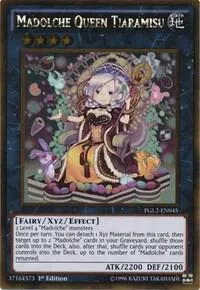 Madolche Queen Tiaramisu PGL2-EN045 Unlimited Yu-Gi-Oh card from Premium Gold: Return of the Bling