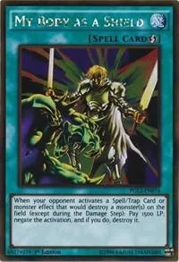 My Body as a Shield PGL2-EN074 Unlimited Yu-Gi-Oh card from Premium Gold: Return of the Bling
