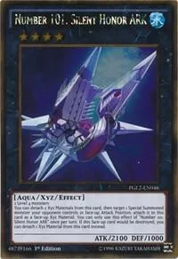 Number 101: Silent Honor ARK PGL2-EN046 1st Edition Yu-Gi-Oh card from Premium Gold: Return of the Bling