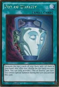 Pot of Duality PGL2-EN055 Unlimited Yu-Gi-Oh card from Premium Gold: Return of the Bling
