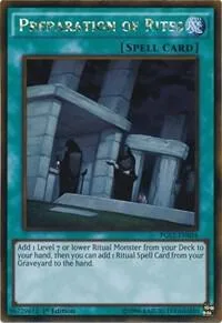 Preparation of Rites PGL2-EN054 Unlimited Yu-Gi-Oh card from Premium Gold: Return of the Bling