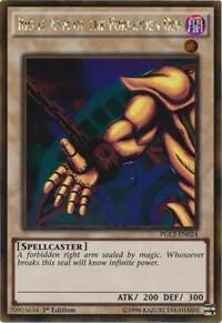Right Arm of the Forbidden One PGL2-EN024 1st Edition Yu-Gi-Oh card from Premium Gold: Return of the Bling