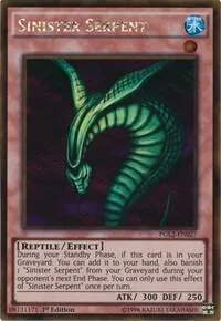 Sinister Serpent PGL2-EN027 Yu-Gi-Oh card from Premium Gold: Return of the Bling