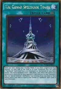 The Grand Spellbook Tower PGL2-EN057 1st Edition Yu-Gi-Oh card from Premium Gold: Return of the Bling