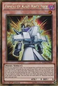 Absolute King Back Jack PGL2-EN002 Unlimited Yu-Gi-Oh card from Premium Gold: Return of the Bling