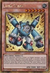 Junk Giant PGL2-EN001 1st Edition Yu-Gi-Oh card from Premium Gold: Return of the Bling