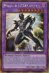 Masked HERO Anki PGL2-EN011 1st Edition Yu-Gi-Oh card from Premium Gold: Return of the Bling
