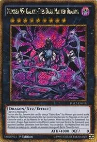 Number 95: Galaxy-Eyes Dark Matter Dragon PGL2-EN015 Unlimited Yu-Gi-Oh card from Premium Gold: Return of the Bling