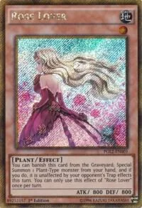 Rose Lover PGL2-EN003 1st Edition Yu-Gi-Oh card from Premium Gold: Return of the Bling