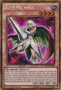 Rose Paladin PGL2-EN004 Unlimited Yu-Gi-Oh card from Premium Gold: Return of the Bling