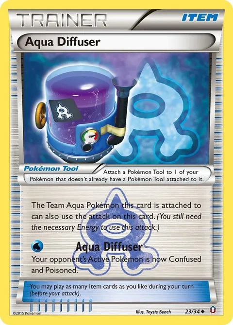 Aqua Diffuser #23/34 Pokémon card from Double Crisis