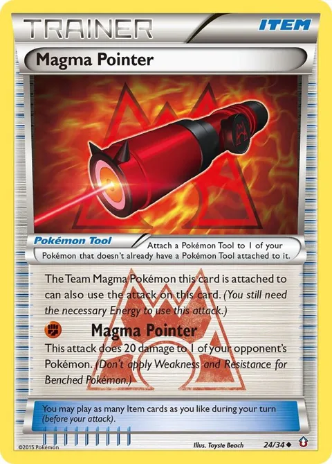 Magma Pointer #24/34 Pokémon card from Double Crisis