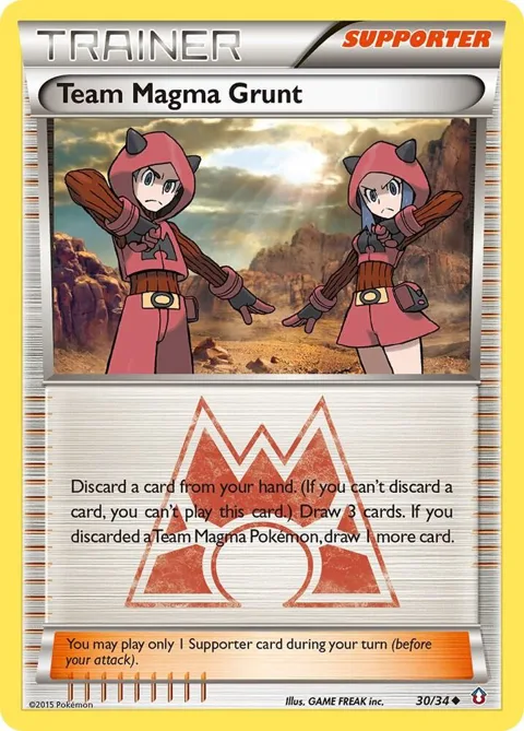 Team Magma Grunt #30/34 Pokémon card from Double Crisis