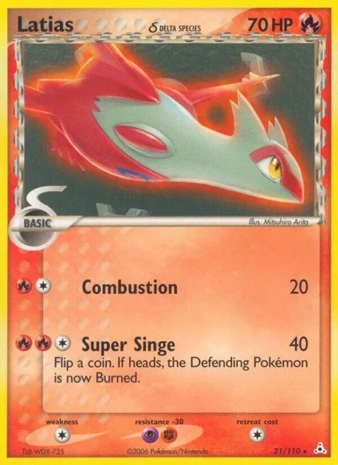 Latias - 21/110 #021/110 Holofoil Pokémon card from Deck Exclusives