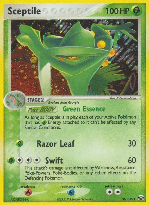 Sceptile #10/106 Reverse Holofoil Pokémon card from EX Emerald