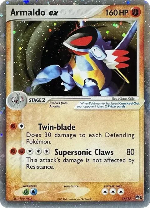 Armaldo ex Holo #016/017 Holofoil Pokémon card from POP Series 1