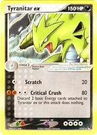 Tyranitar ex Non-Holo #017/017 Pokémon card from POP Series 1