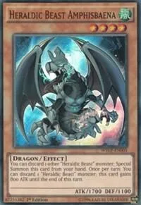 Heraldic Beast Amphisbaena WSUP-EN003 Yu-Gi-Oh card from World Superstars