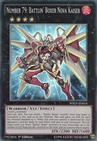 Number 79: Battlin' Boxer Nova Kaiser WSUP-EN014 Yu-Gi-Oh card from World Superstars