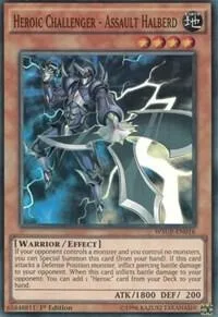 Heroic Challenger - Assault Halberd WSUP-EN016 Yu-Gi-Oh card from World Superstars