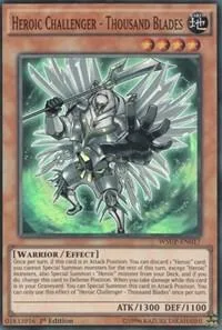 Heroic Challenger - Thousand Blades WSUP-EN017 Yu-Gi-Oh card from World Superstars