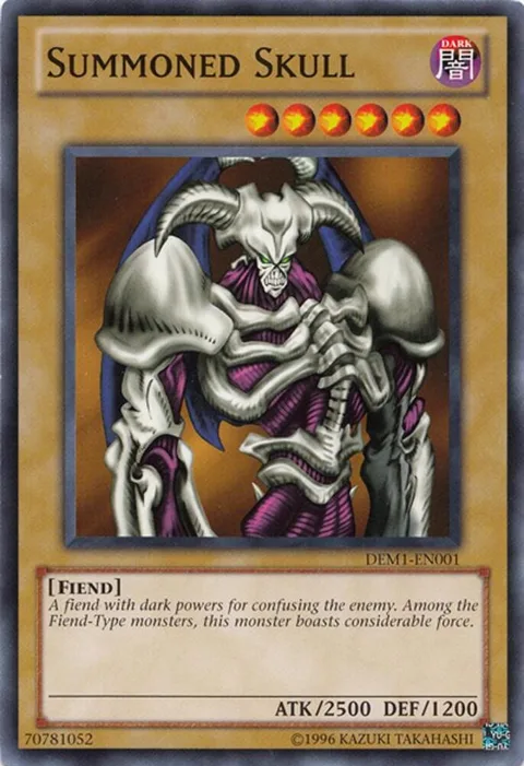 Summoned Skull DEM1-EN001 Yu-Gi-Oh card from Demo Pack