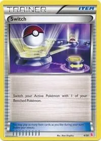 Switch Sylveon #4/30 Pokémon card from XY Trainer Kit: Sylveon & Noivern