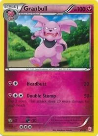 Granbull #29 #29/30 Pokémon card from XY Trainer Kit: Sylveon & Noivern