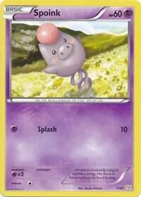 Spoink #1/30 Pokémon card from XY Trainer Kit: Sylveon & Noivern
