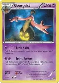 Gourgeist #2/30 Pokémon card from XY Trainer Kit: Sylveon & Noivern