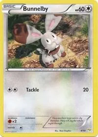 Bunnelby #4/30 Pokémon card from XY Trainer Kit: Sylveon & Noivern