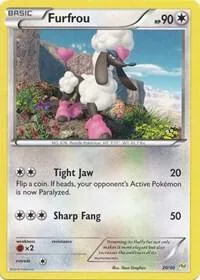 Furfrou #20 - Noivern #20/30 Pokémon card from XY Trainer Kit: Sylveon & Noivern