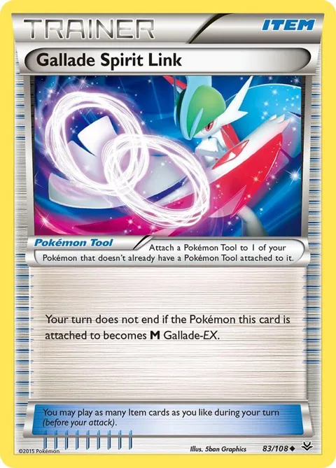 Gallade Spirit Link #83/108 Pokémon card from XY - Roaring Skies