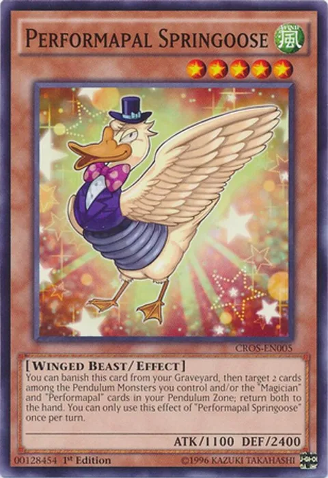 Performapal Springoose CROS-EN005 Yu-Gi-Oh card from Crossed Souls